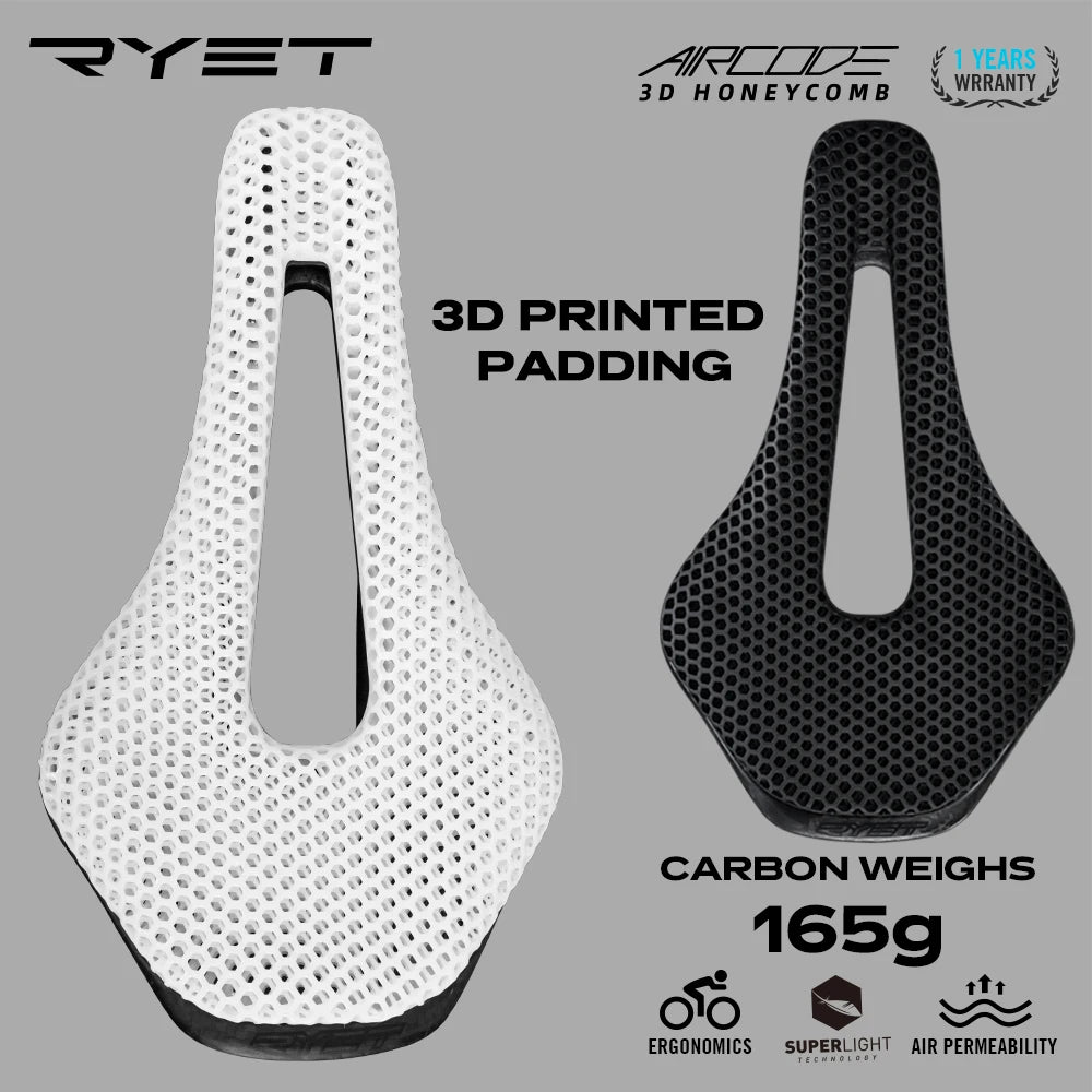 Selle vélo carbone RYET AIRCODE 3D